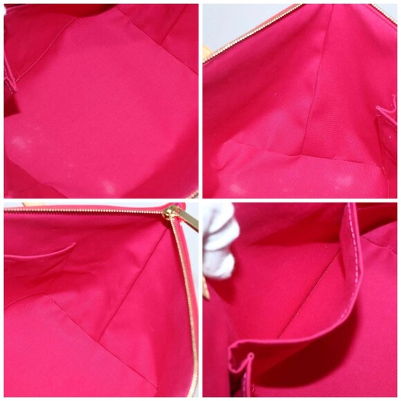LOUIS VUITTON Monogram Vernis Bellevue PM Hand Bag Rose Pop M93669 Auth 143327 - Picture 16 of 16